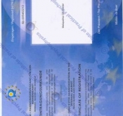 Certificate of registration 